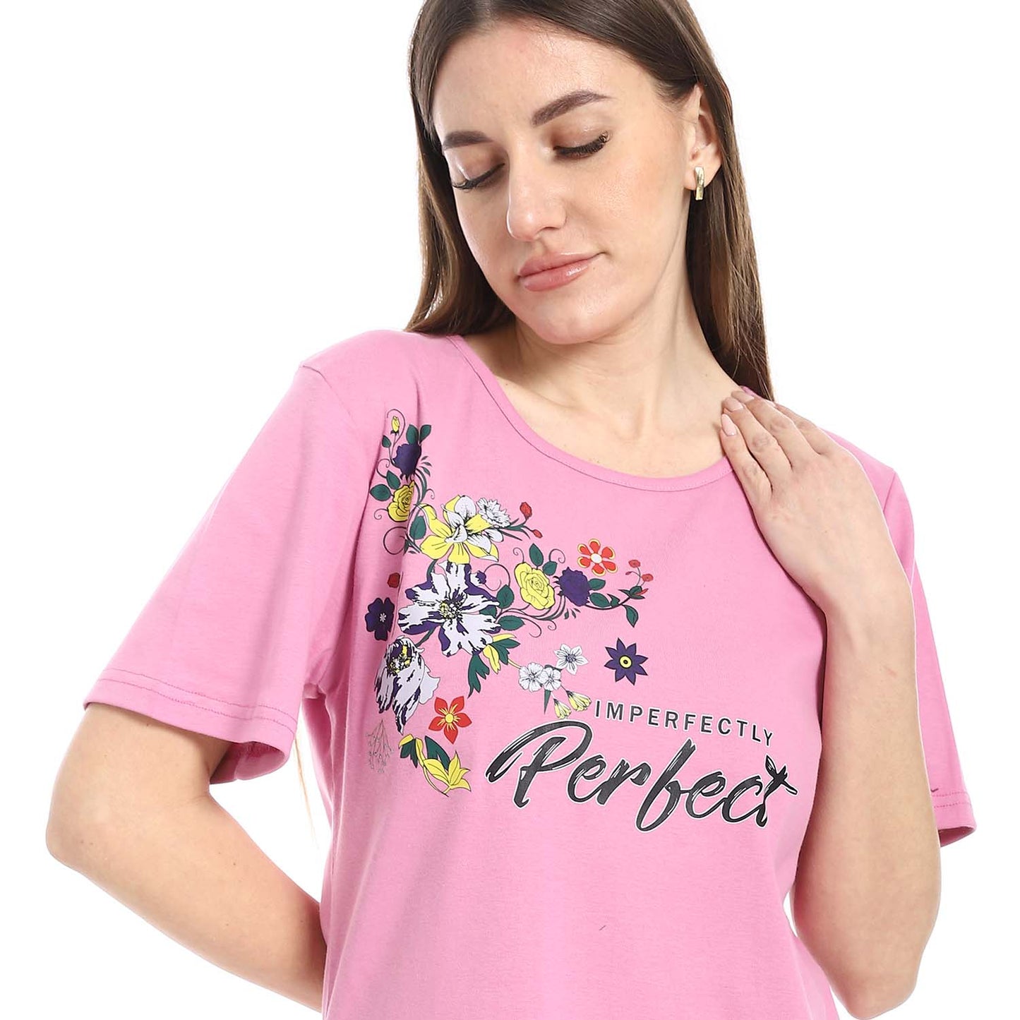 Printed Midi Sleepshirt - قميص نوم متوسط الطول مطبوع