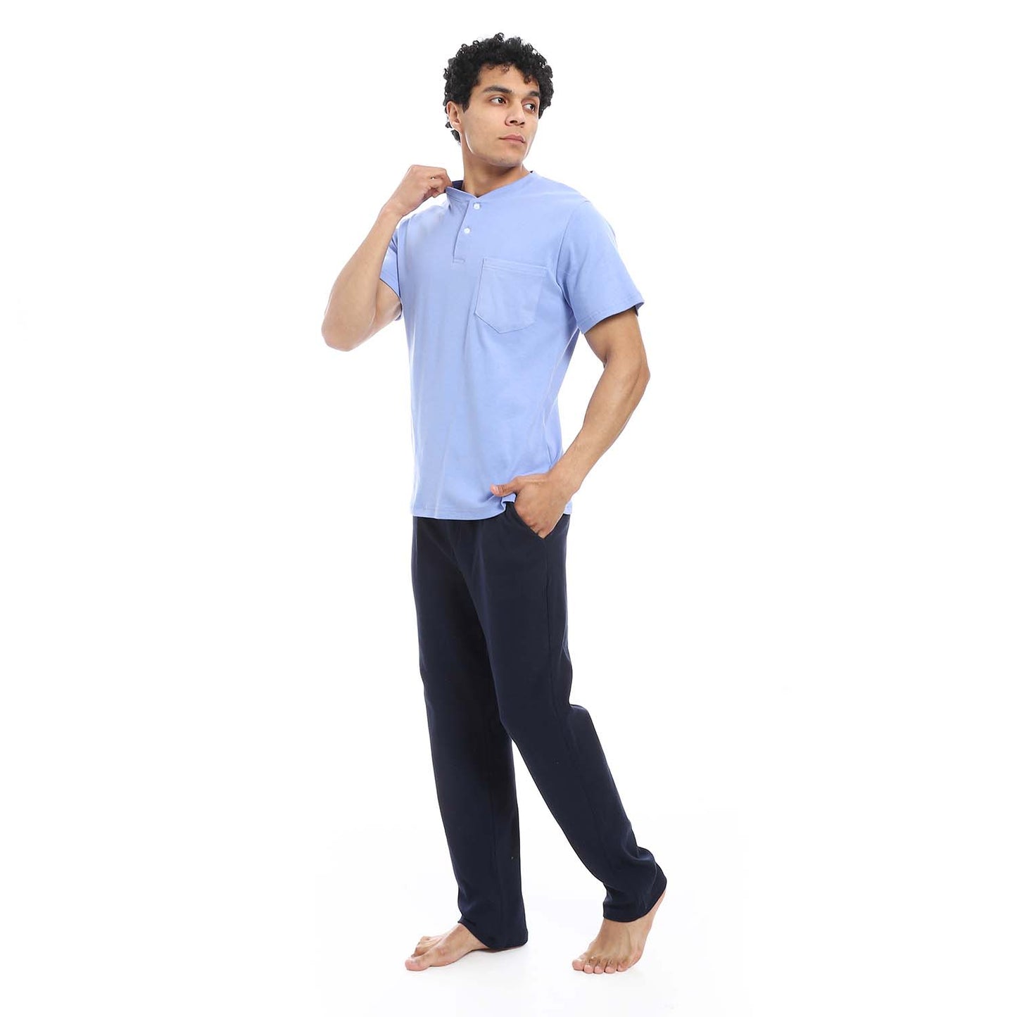 Plain Pants Pajama Set
