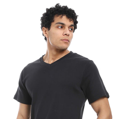 V-Neck T-Shirt & Pants Pajama Set