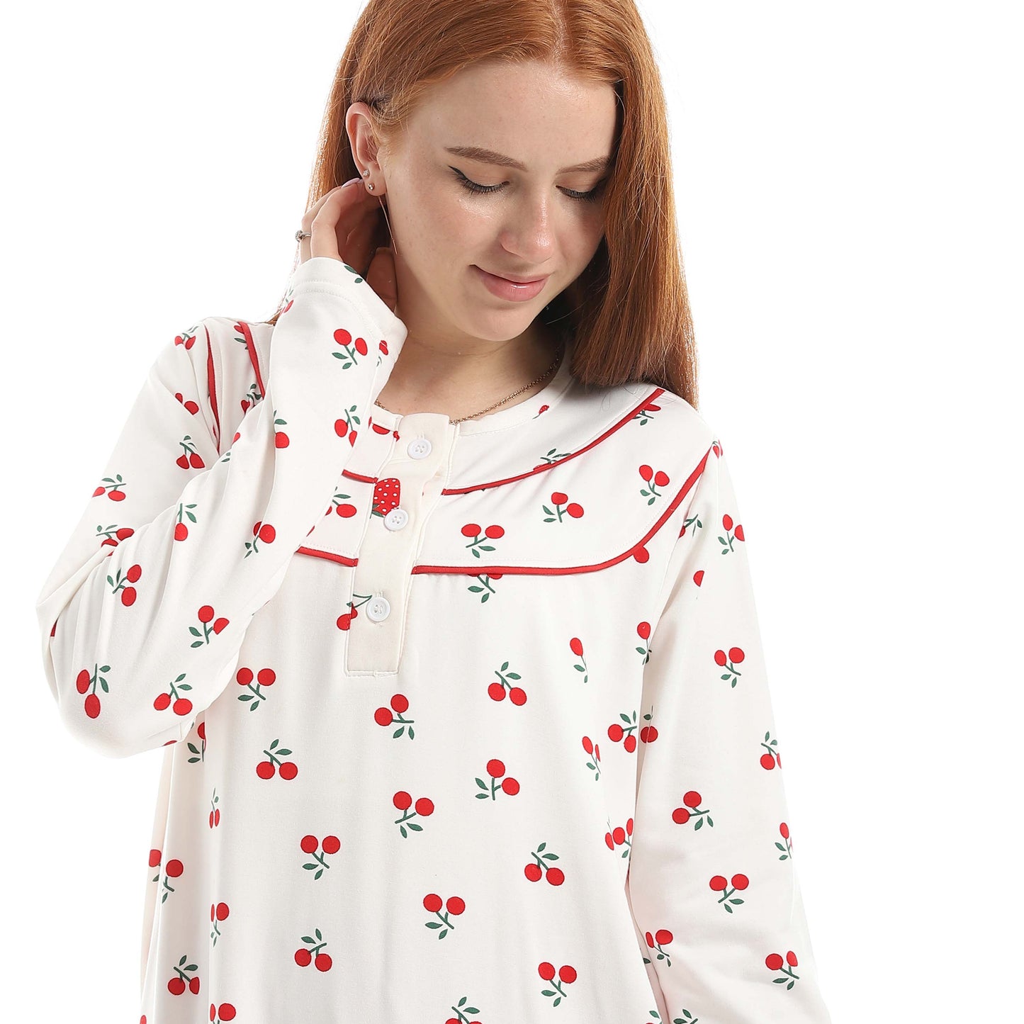 Classic Cherry Print Nightgown