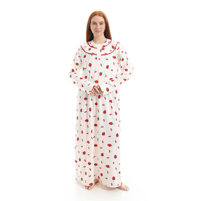Classic Strawberry Print Nightgown