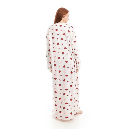 Classic Strawberry Print Nightgown
