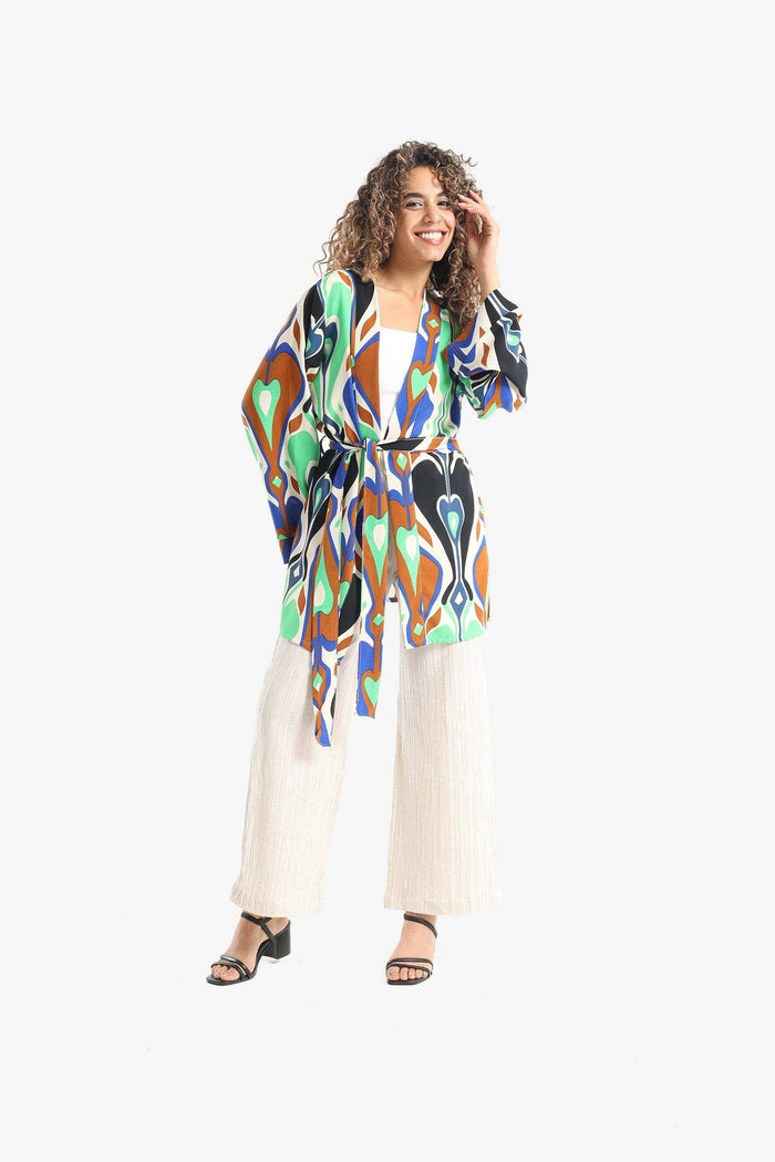 Carina Heart Colored Voile Kimono