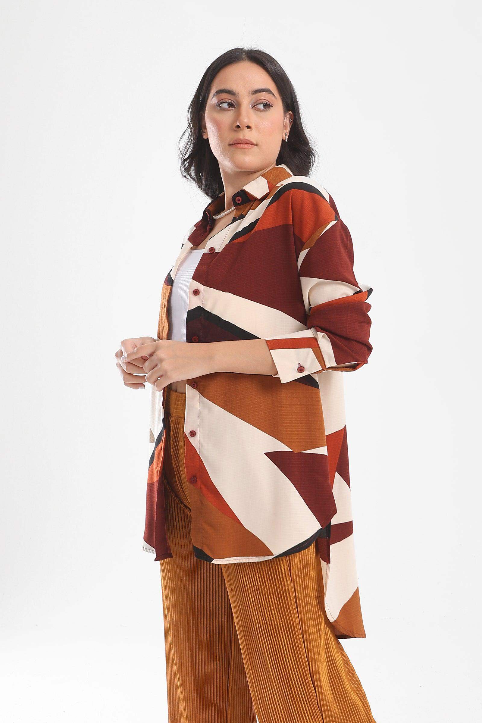 High Low Printed Shirt - Carina - ??√É¬¢√¢‚Äö¬¨√¢‚Äû¬¢????????√É∆í√Ç¬±??√É¬Ø√Ç¬ø√Ç¬Ω√É∆í√Ç¬ø??√É‚Ä†√¢‚Ç¨‚Ñ¢?√É∆í√Ç¬ø????