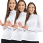 Carina Pack of 3 High Neck Long Sleeve Cotton Top