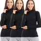 Carina Pack of 3 High Neck Long Sleeve Cotton Top