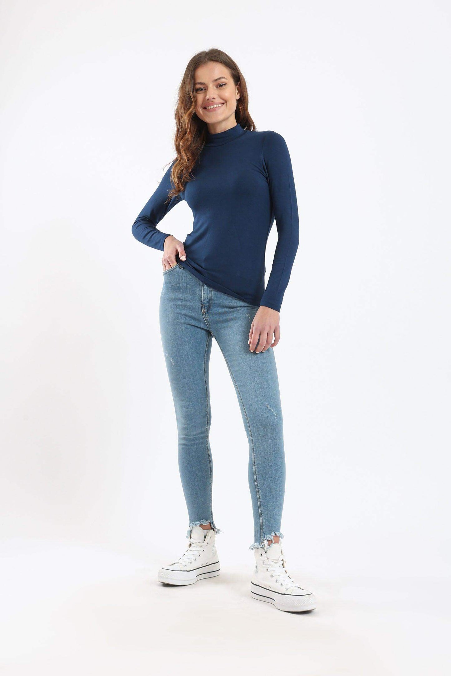 High Neck Long Sleeve Top - Carina - ??Ã¢â‚¬â„¢????????ÃƒÂ±??Ã¯Â¿Â½ÃƒÂ¿??Ã†â€™?ÃƒÂ¿????