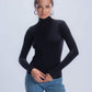 Carina High Neck Long Sleeve Top