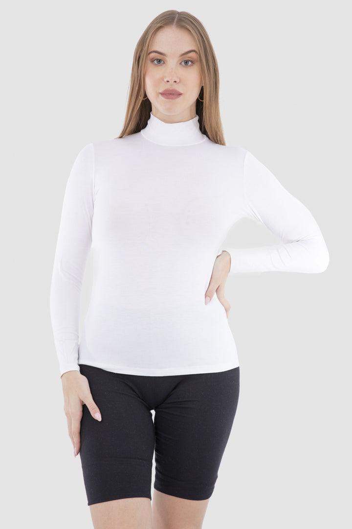 Carina High Neck Long Sleeve Top