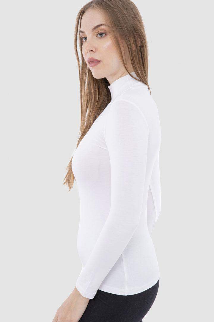 Carina High Neck Long Sleeve Top