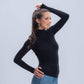 Carina High Neck Long Sleeve Top