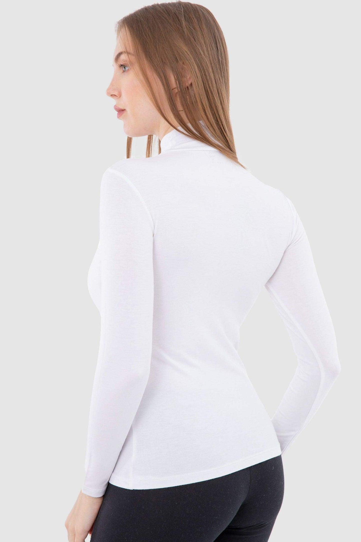 Carina High Neck Long Sleeve Top