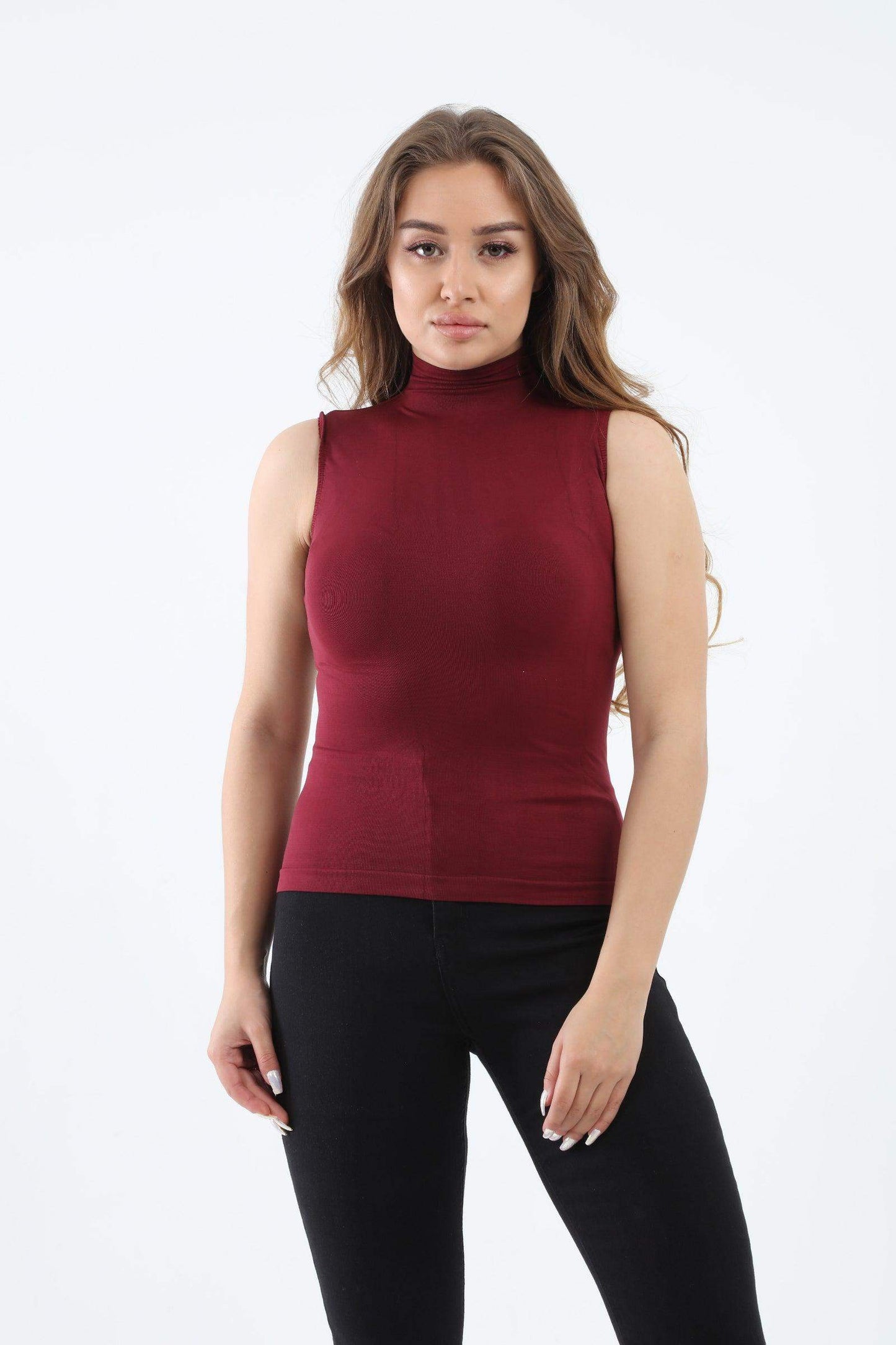 Carina High Neck Sleeveless Top