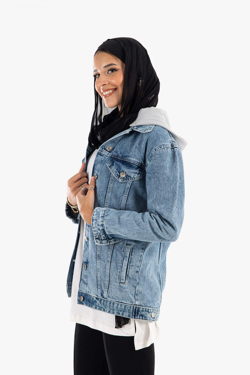 Carina Hooded Denim Jacket