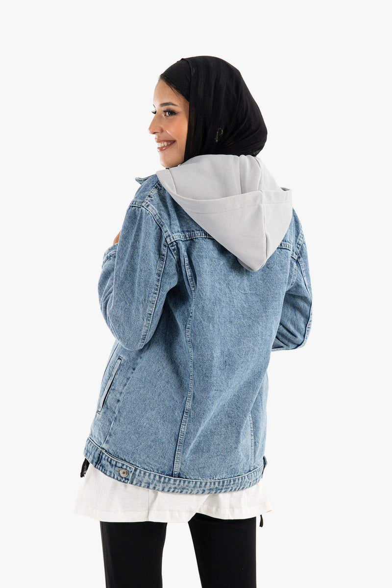 Carina Hooded Denim Jacket