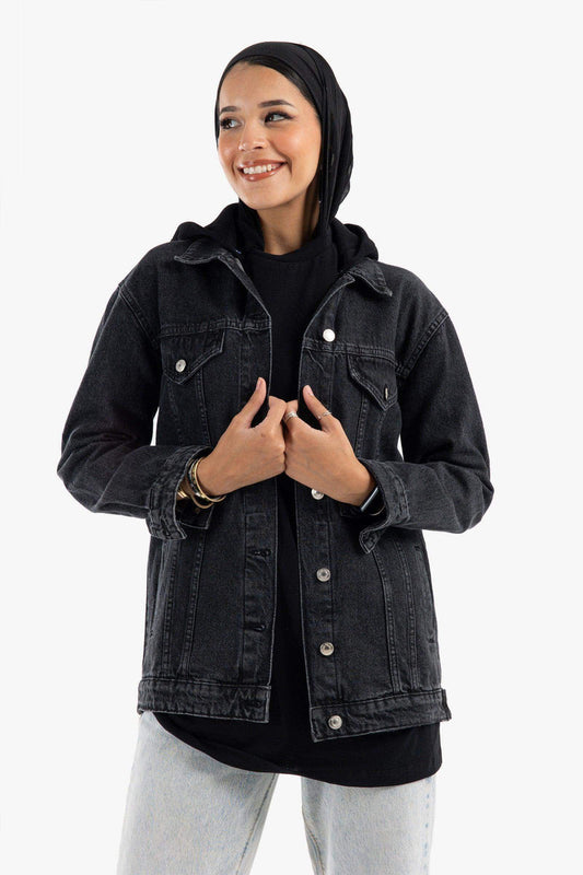 Carina Hooded Denim Jacket