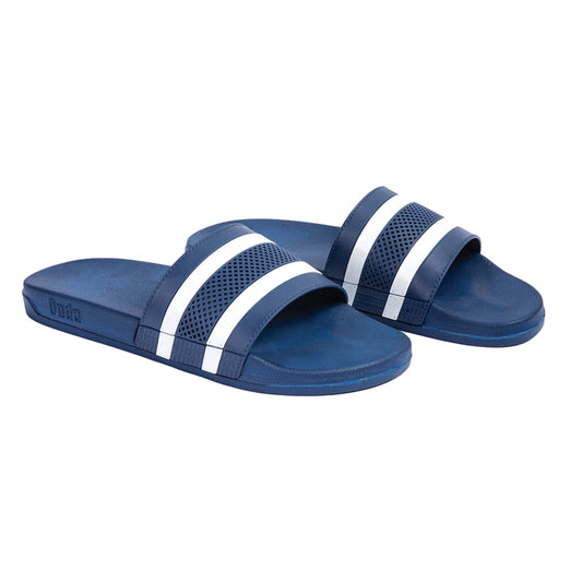 Onda Benfica Striped Open Toe Slides