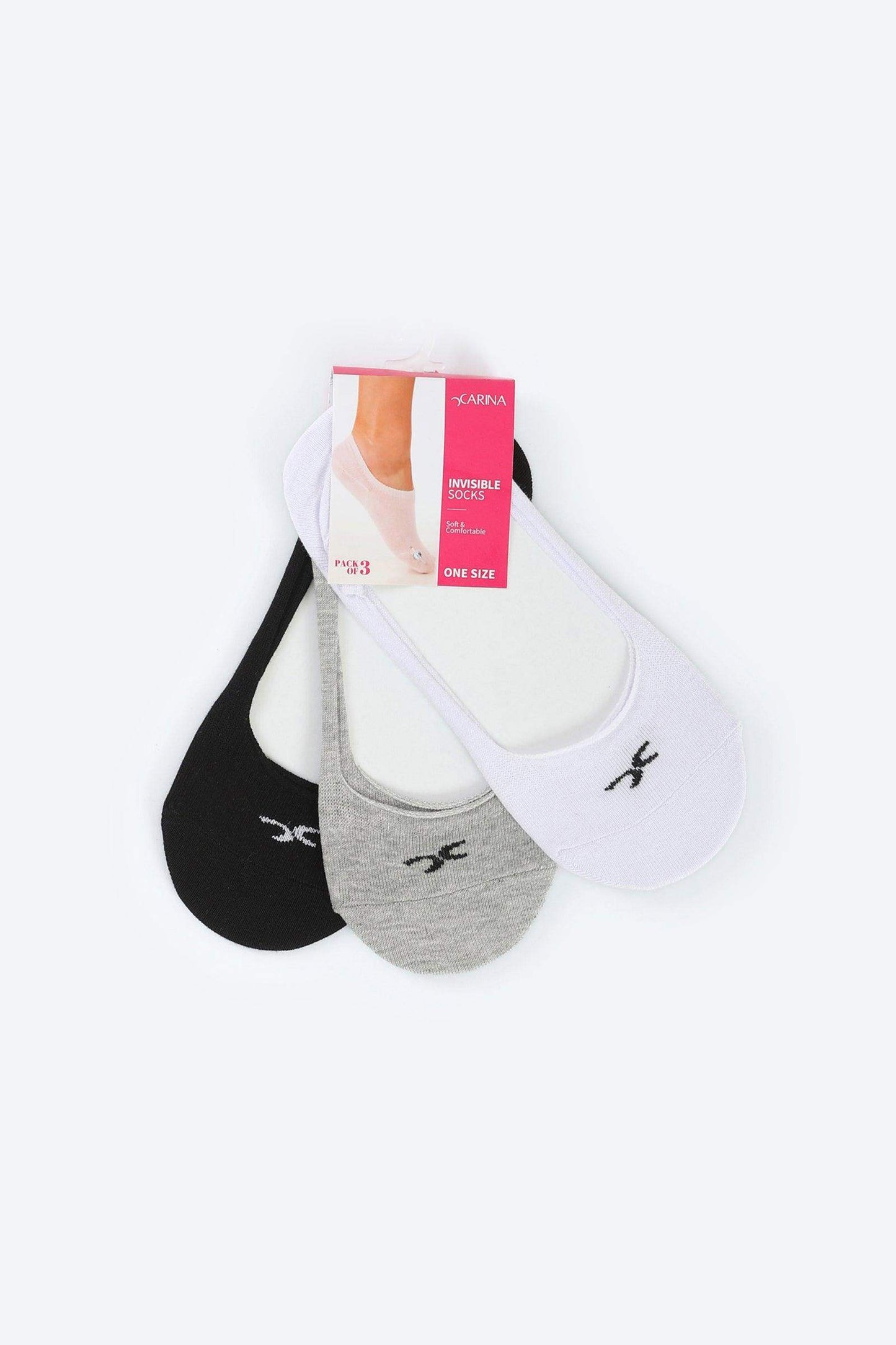 Invisible Cotton Socks - 3 Pairs - Carina - ??Ã¢â‚¬â„¢????????ÃƒÂ±??Ã¯Â¿Â½ÃƒÂ¿??Ã†â€™?ÃƒÂ¿????