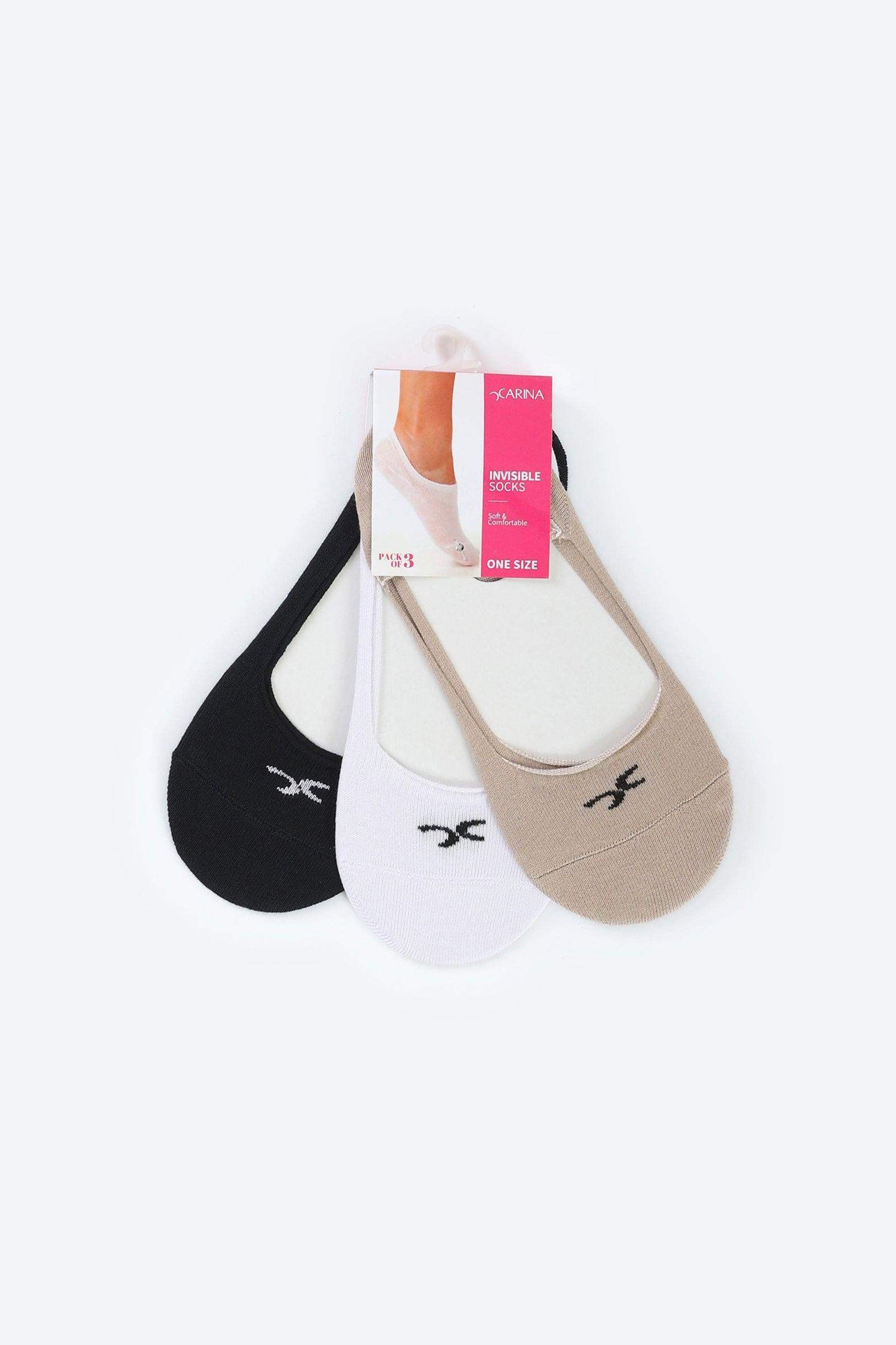 Invisible Cotton Socks - 3 Pairs - Carina - ??Ã¢â‚¬â„¢????????ÃƒÂ±??Ã¯Â¿Â½ÃƒÂ¿??Ã†â€™?ÃƒÂ¿????