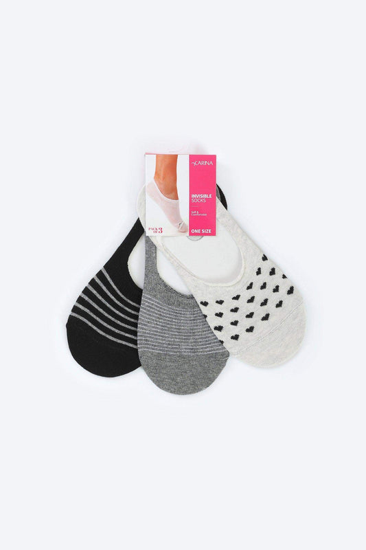 Invisible Socks - 3 Pairs - Carina - ??Ã¢â‚¬â„¢????????ÃƒÂ±??Ã¯Â¿Â½ÃƒÂ¿??Ã†â€™?ÃƒÂ¿????
