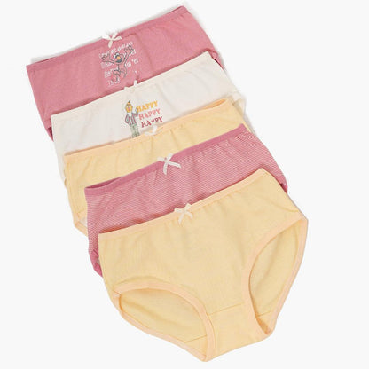 Pack of 5 Brief Panties for Girls