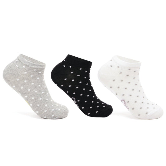 3 Pairs of Dotted Cotton Socks