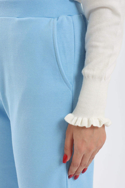 بنطال صالة مطبوع عليه Keep Smiling