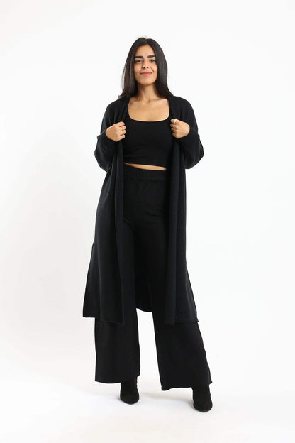 كارديجان طويل محبوك