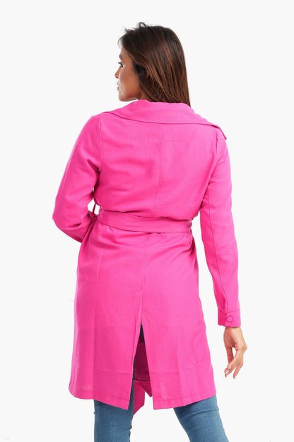 سترة صيفية خفيفة الوزن مع حزام ربط