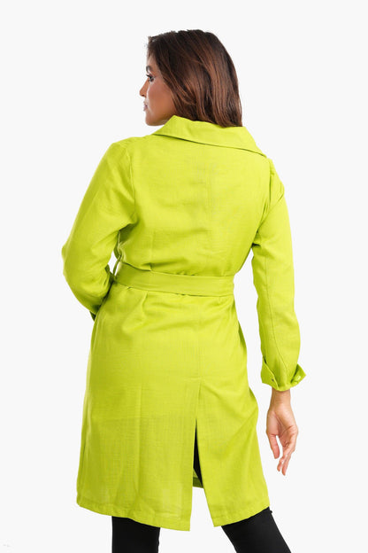 سترة صيفية خفيفة الوزن مع حزام ربط