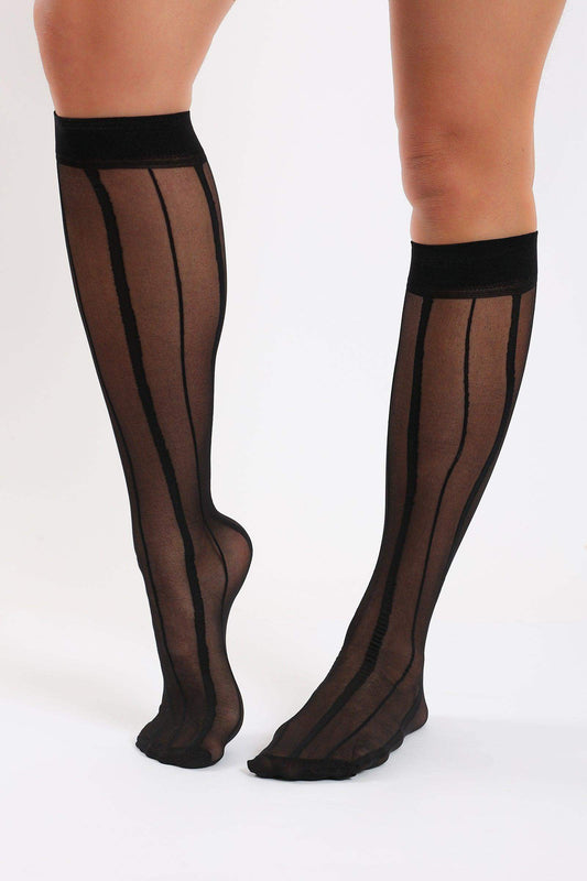 Lined Knee Socks - Carina - ??Ã¢â‚¬â„¢????????ÃƒÂ±??Ã¯Â¿Â½ÃƒÂ¿??Ã†â€™?ÃƒÂ¿????