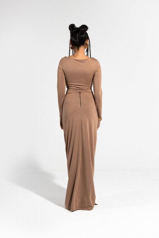 Long Skirt - Brown - Carina - Ã™Æ’Ã˜Â§Ã˜Â±Ã™Å Ã™â€ Ã˜Â§