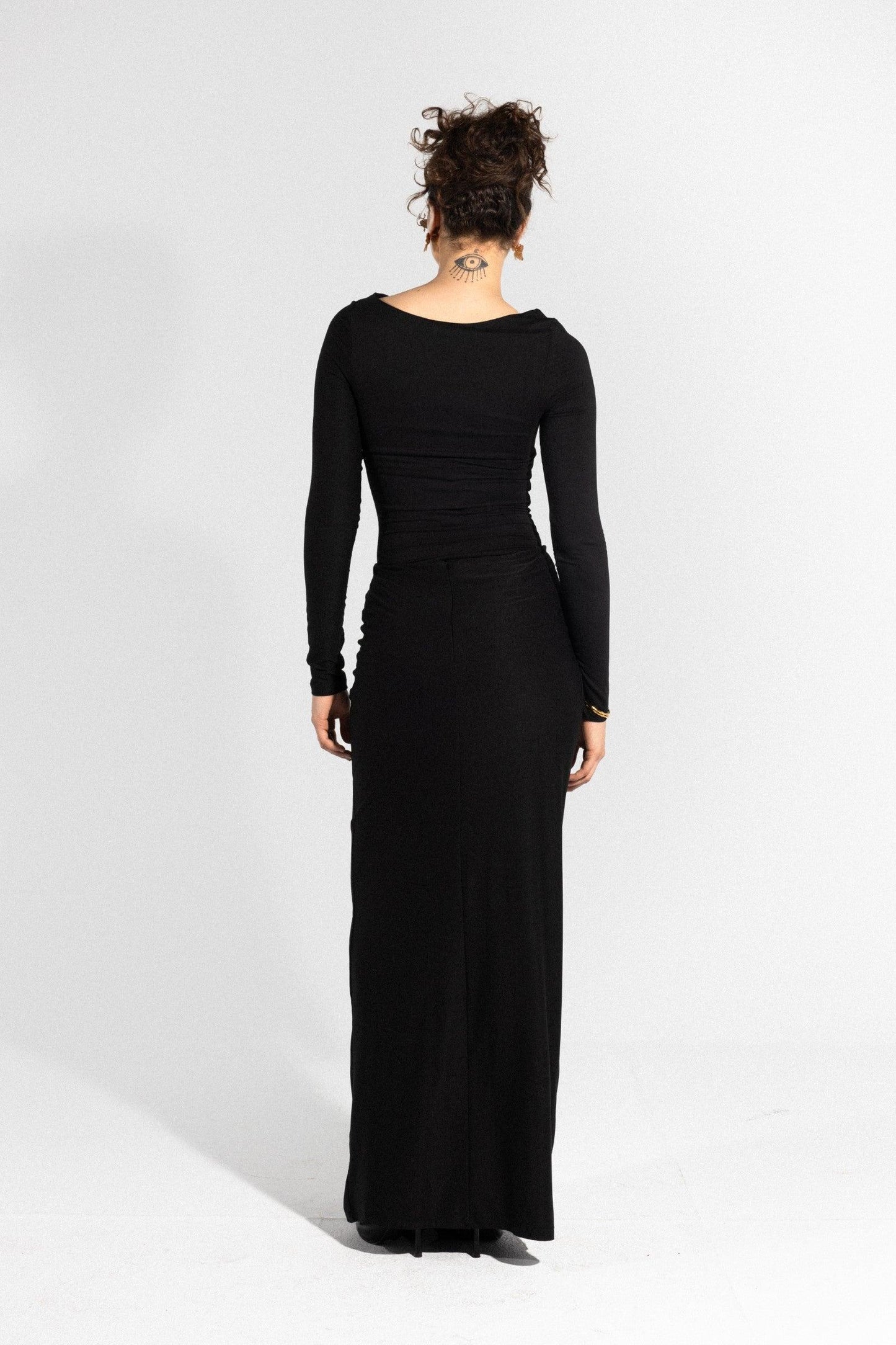 Black Long Sleeves Bodysuit