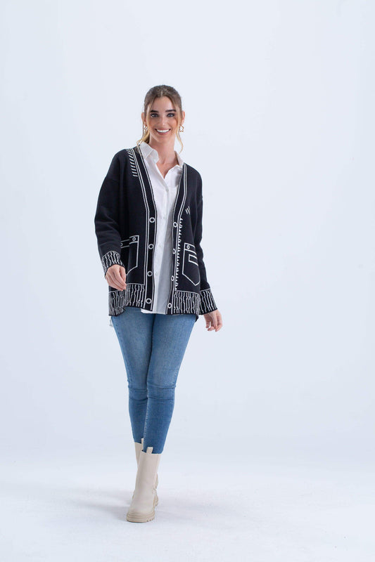 Carina Long Sleeves Knitted Cardigan