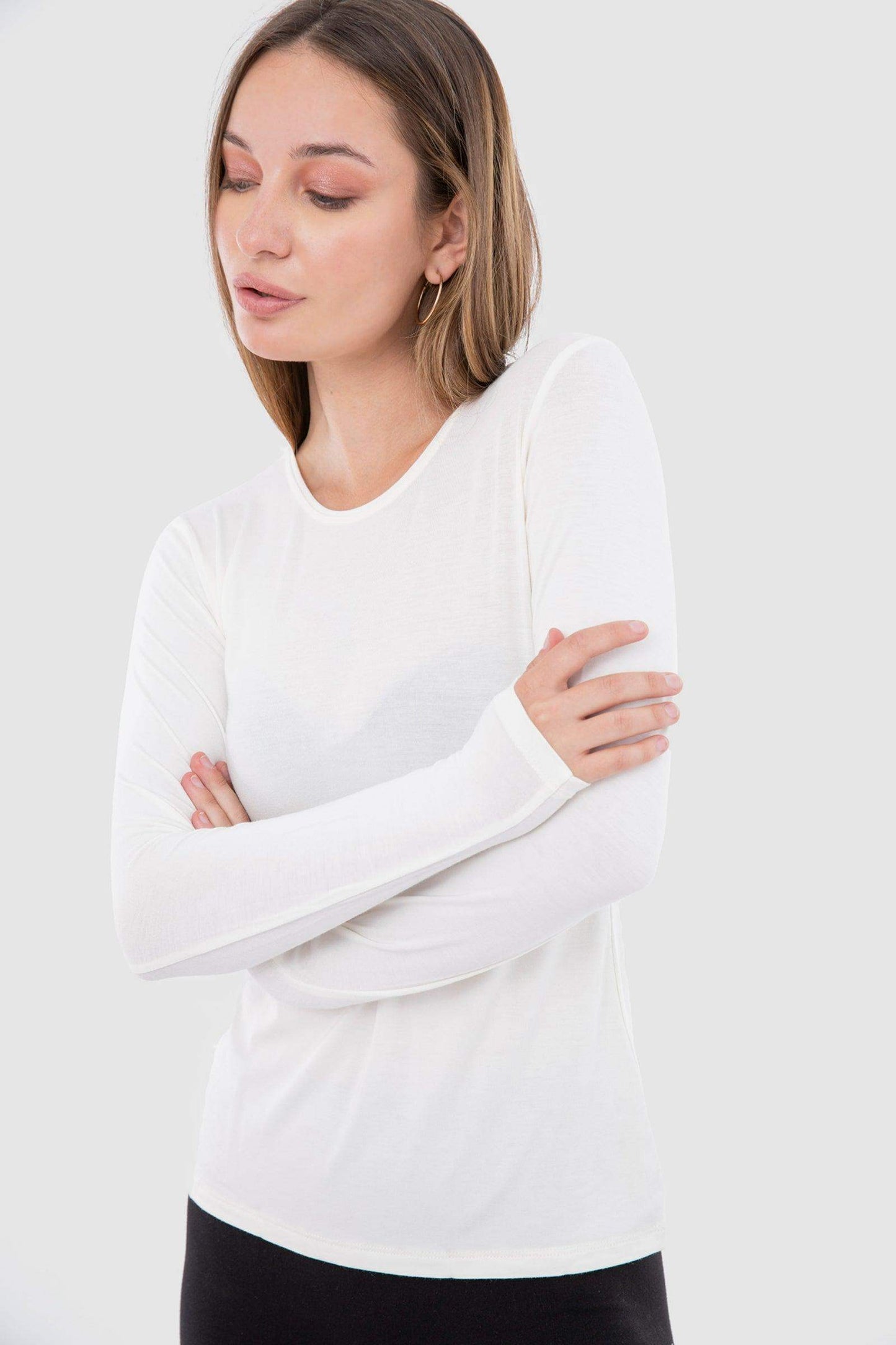 Carina Long Sleeves Viscose Top