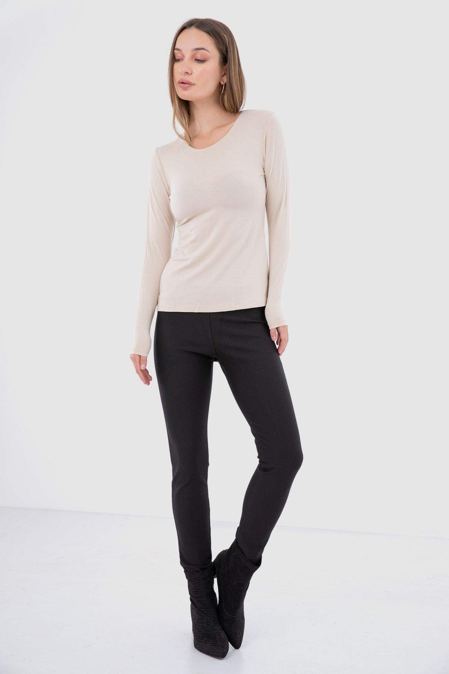 Carina Long Sleeves Viscose Top