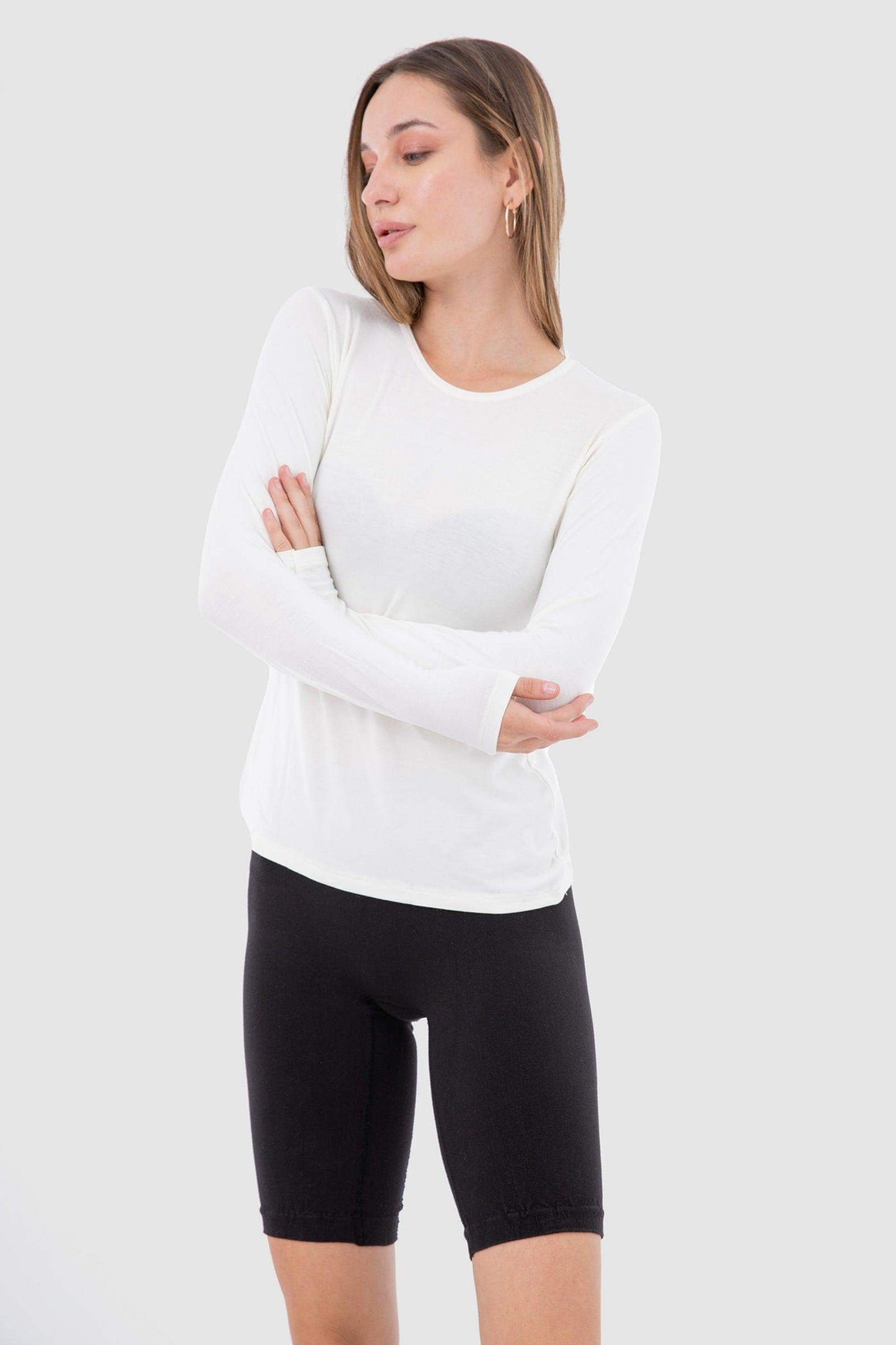 Carina Long Sleeves Viscose Top