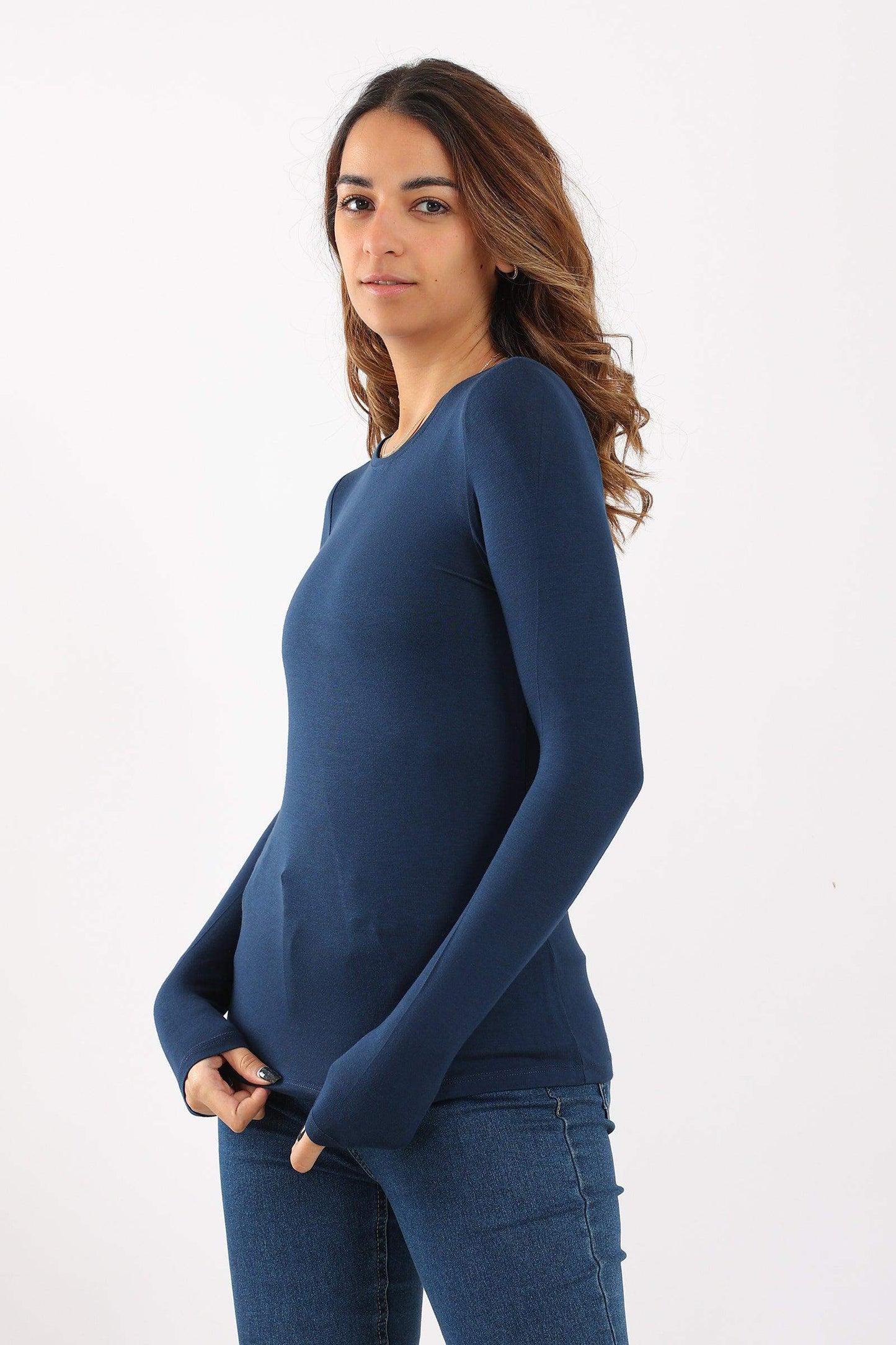 Long Sleeves Viscose Top - Carina - ??Ã¢â‚¬â„¢????????ÃƒÂ±??Ã¯Â¿Â½ÃƒÂ¿??Ã†â€™?ÃƒÂ¿????