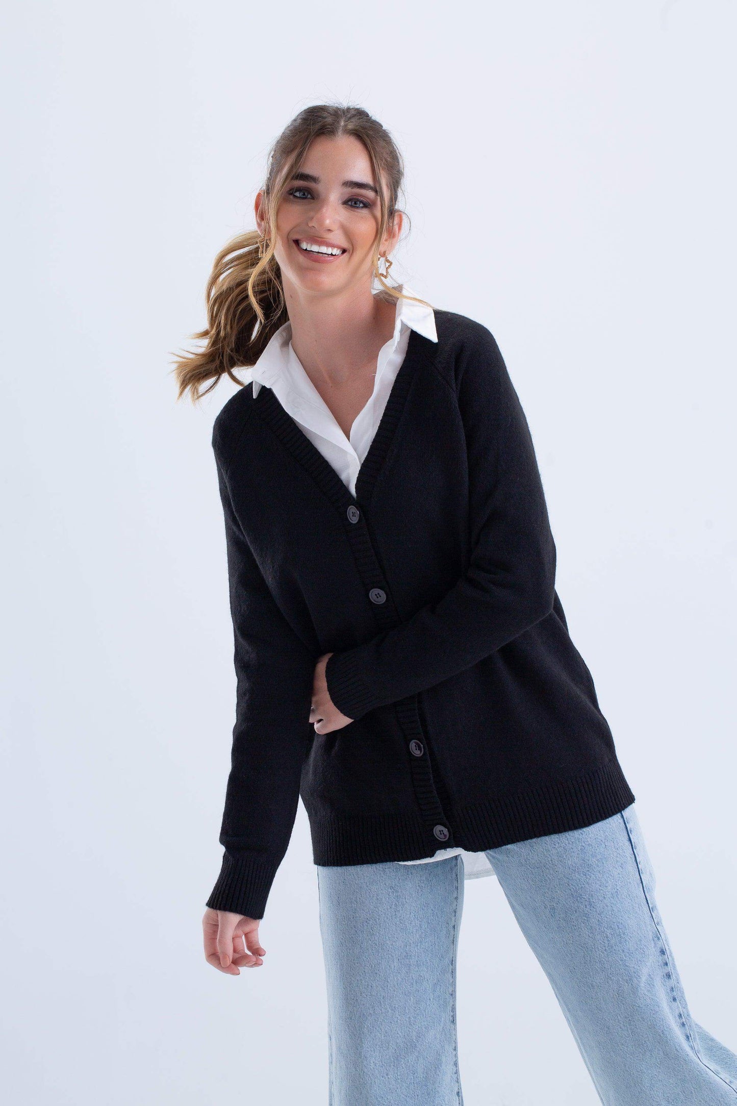 Carina Long Sleeves Wool Cardigan