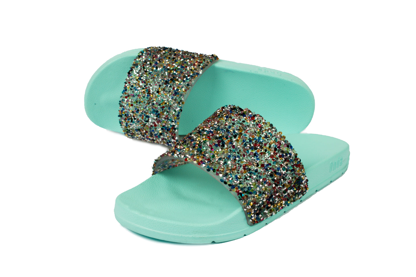 Onda Lome Casual Glitter Slides for Teen Girls