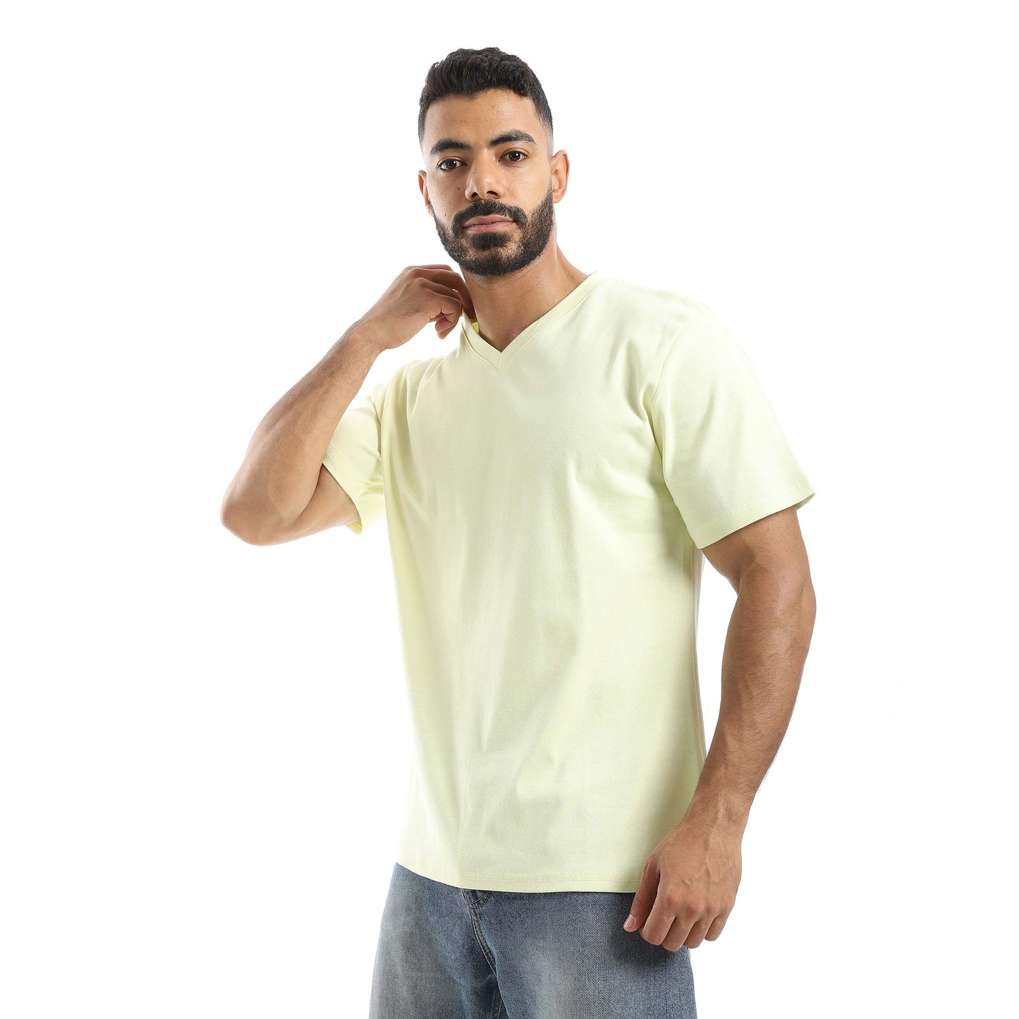 Plain Basic V-Neck T-Shirt