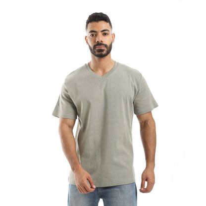 Plain Basic V-Neck T-Shirt