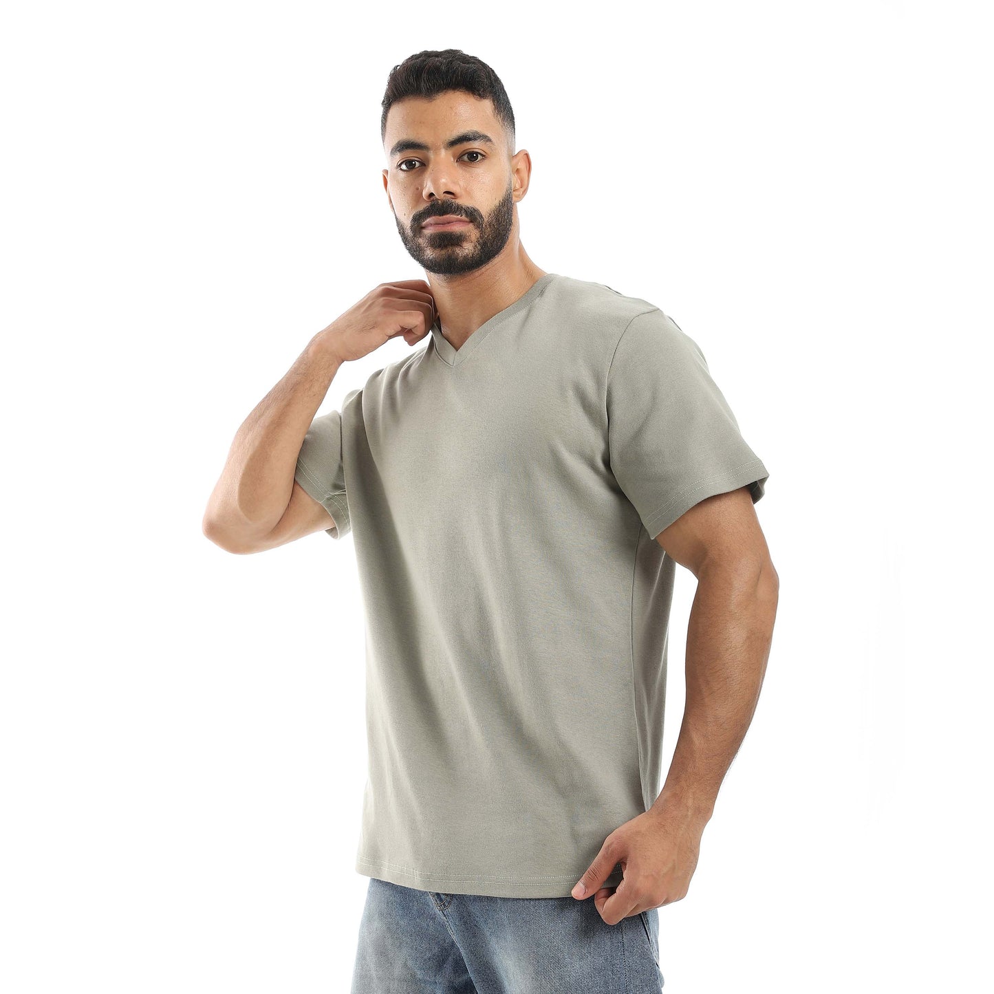 Plain Basic V-Neck T-Shirt