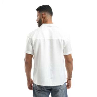 Half Sleeve Turn Down Collar Shirt
