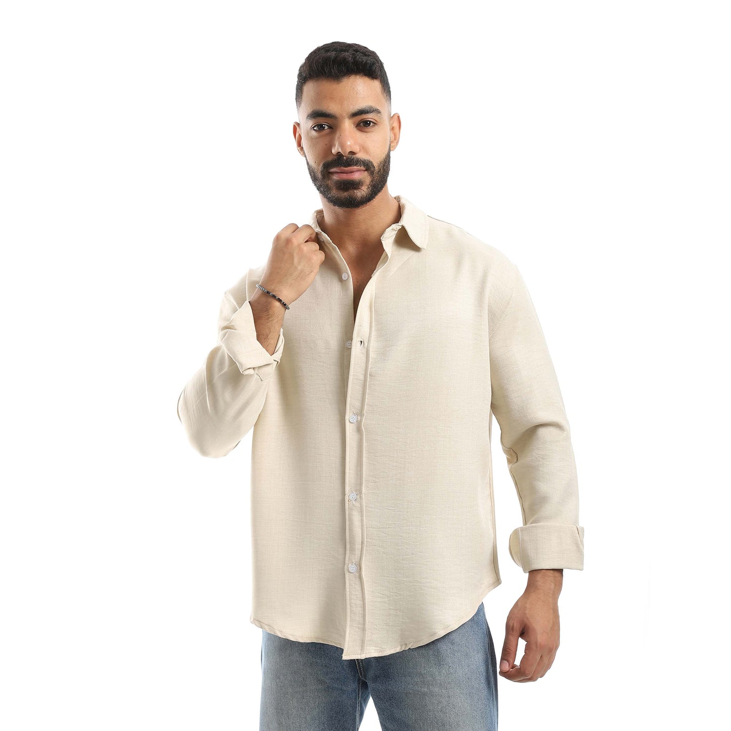 Long Sleeves Turn Down Collar Shirt