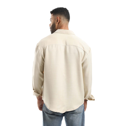 Long Sleeves Turn Down Collar Shirt