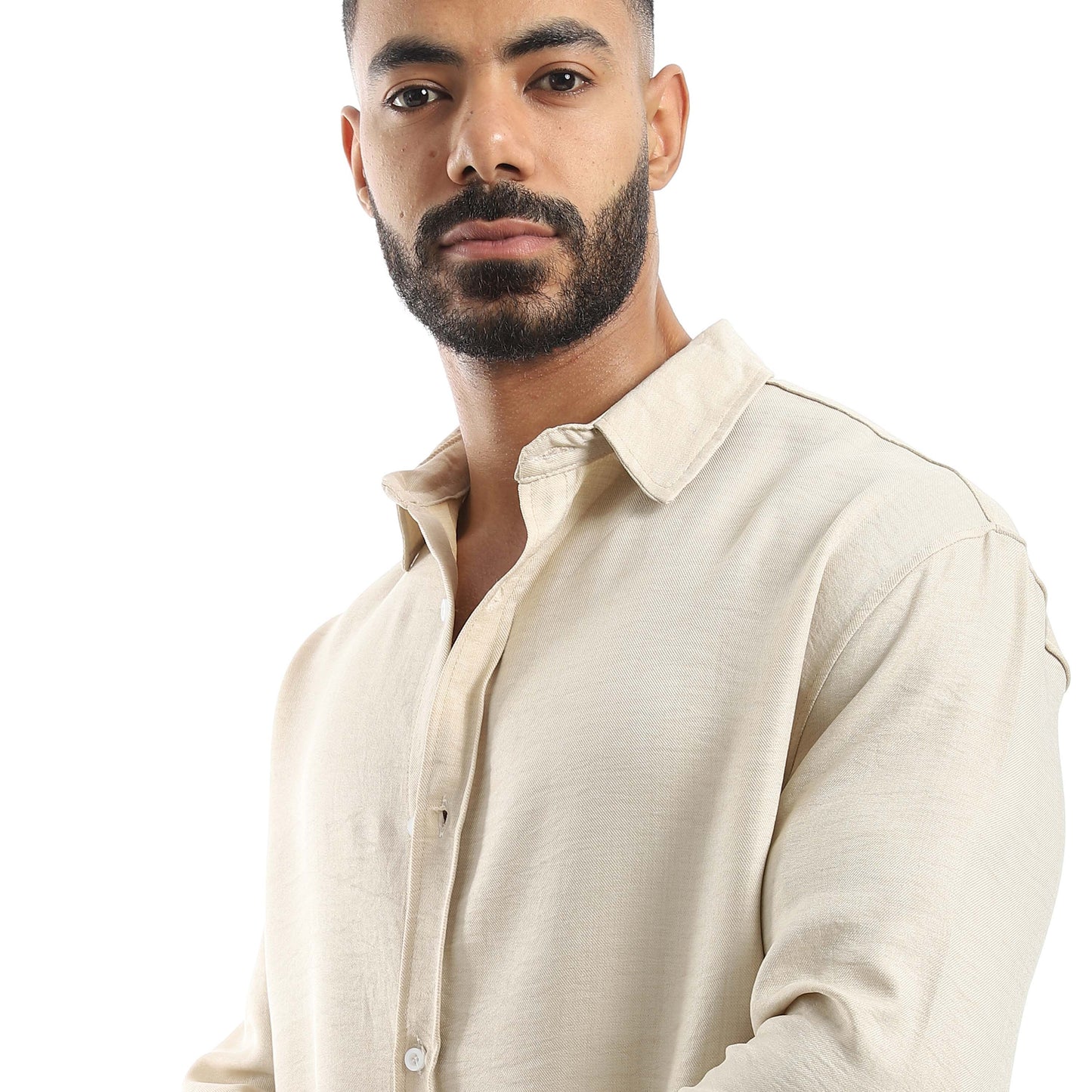 Long Sleeves Turn Down Collar Shirt