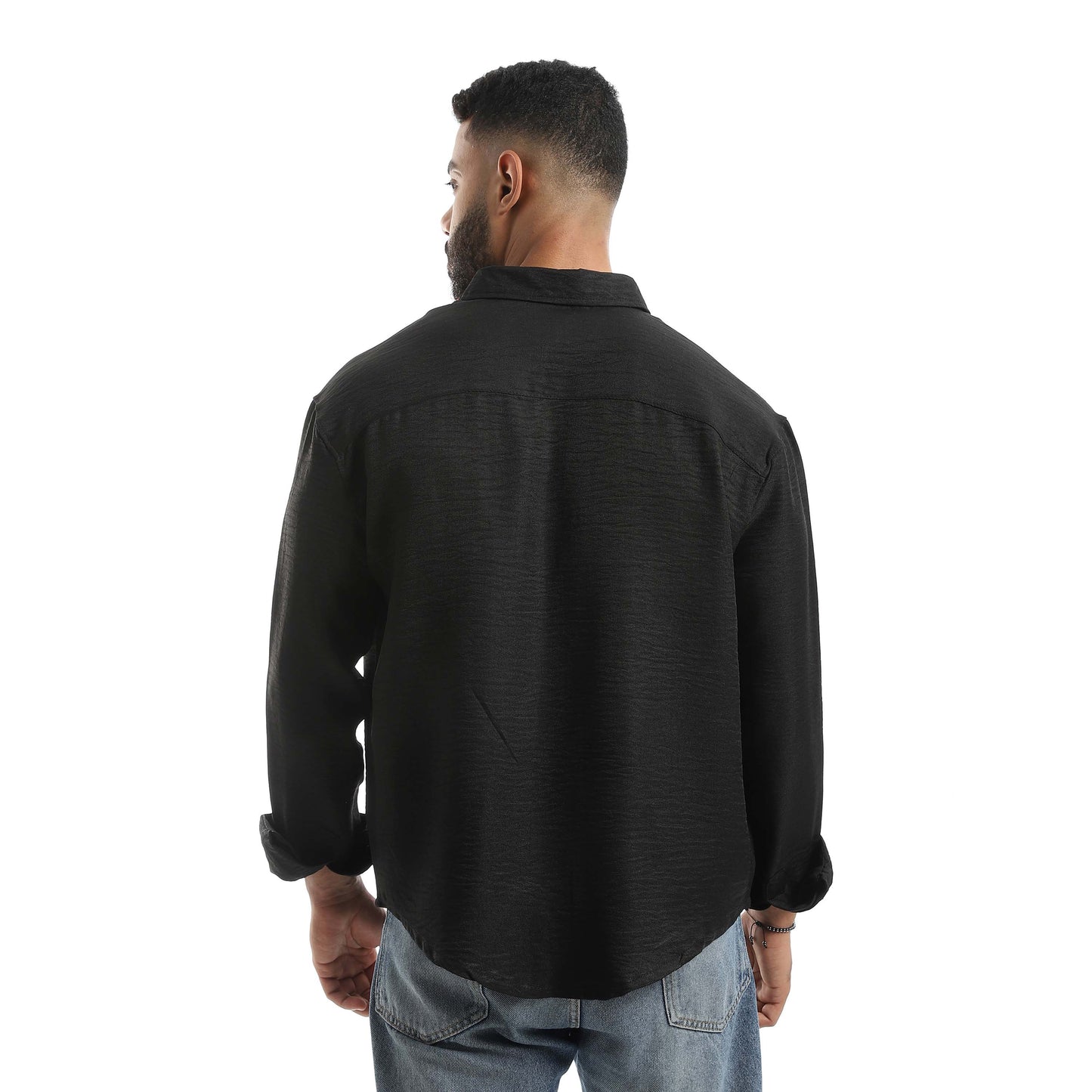 Long Sleeves Turn Down Collar Shirt