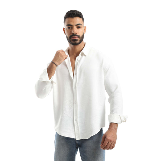 Long Sleeves Turn Down Collar Shirt