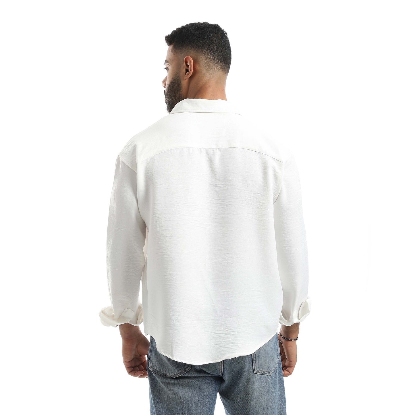 Long Sleeves Turn Down Collar Shirt